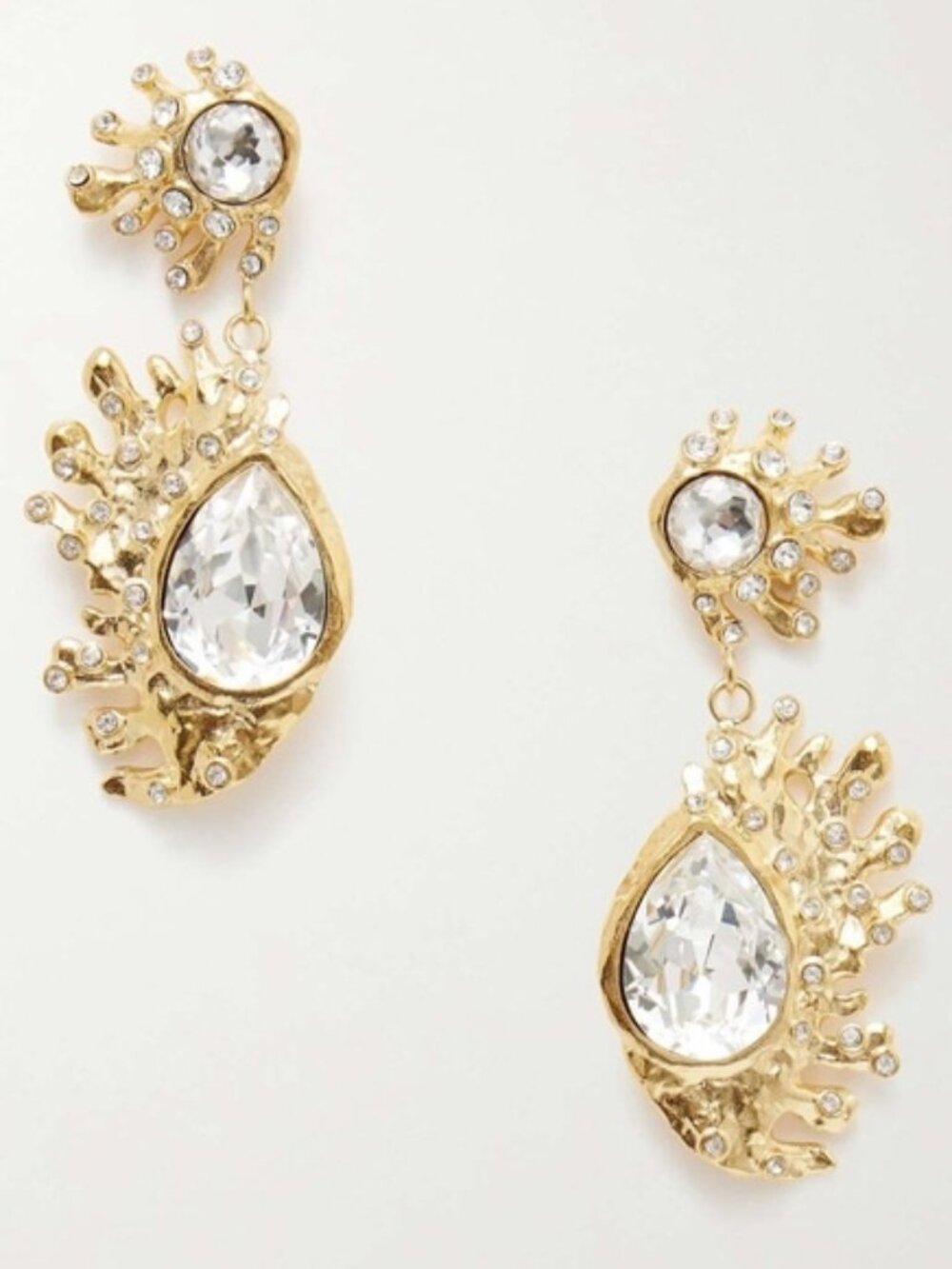 Oscar de la Renta Pear-Shaped Cactus Earrings